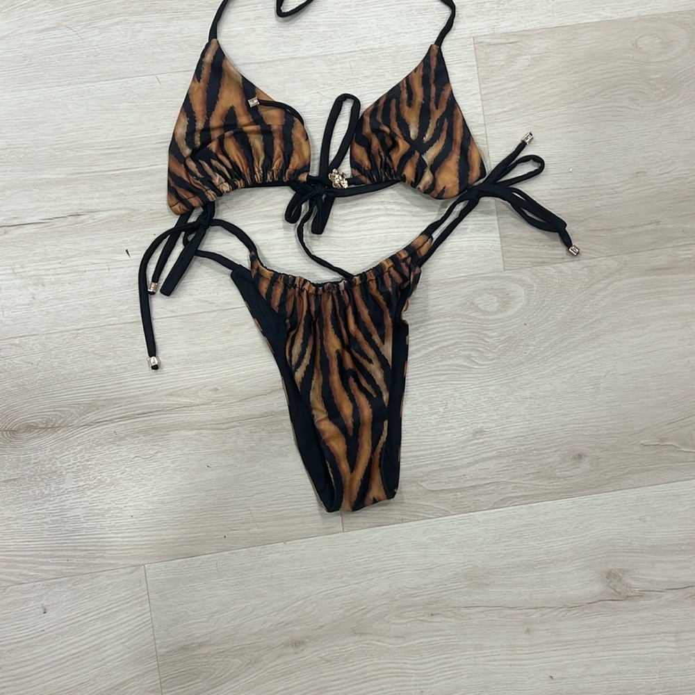 ALT SWIM Tiger Print Bikini - Picture 3 of 3